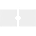 thumbnail image 4 of 26"W x 13"H x 3"ID x 9"C x 1"P Rectangle Architectural Grade PVC Contemporary Ceiling Medallion, Two Piece, 4 of 11