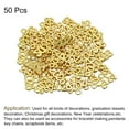 thumbnail image 4 of Encanto de Número de Año Metálico Uxcell Oro 2026 para Hacer Joyería DIY, Pulseras de Collar Llaveros Paquete de 50, 4 of 7