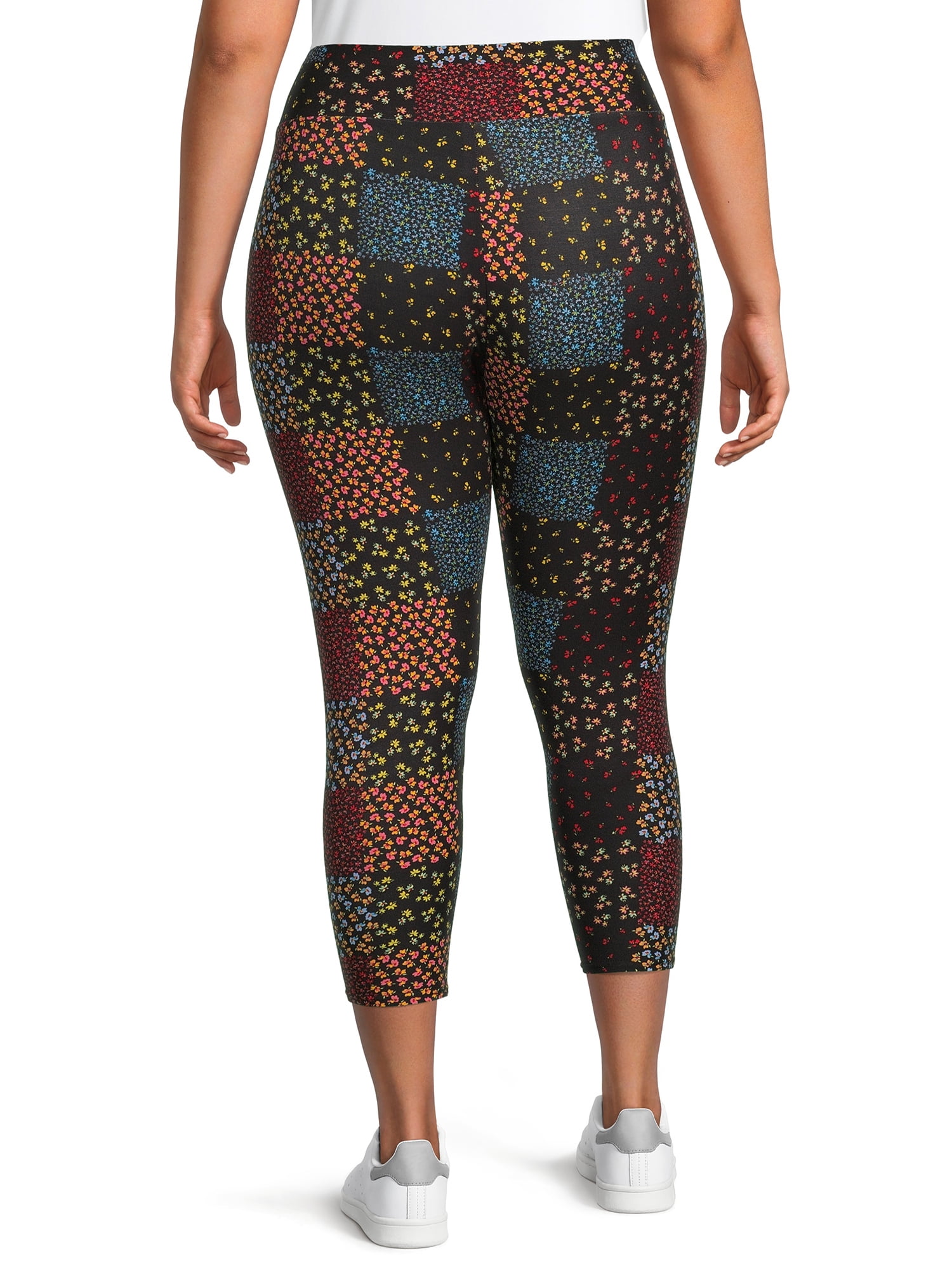 Terra & Sky Women's Camo Print Soft, Stretch High Rise Fitted Leggings (2X)  at  Women's Clothing store