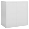 thumbnail image 5 of vidaXL Locker Cabinets 2 pcs Light Gray and Blue 35.4"x17.7"x36.4" Steel, 5 of 8