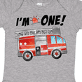 thumbnail image 4 of Inktastic I'm 1 Fire Truck 1st Birthday Boys or Girls Baby Bodysuit, 4 of 5
