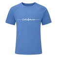 thumbnail image 3 of T-shirt Graphique Lettre Ville Mode Urbaine Manches Raglan Col Rond Confort Quotidien pour Hommes avec Ambiance Décontractée Quotidienne, 3 of 3