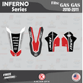thumbnail image 2 of Kalair GFX Graphics Kit for GASGAS EC125, EC200, EC250, EC300, and EC450 (2010-2011) Inferno Series, 2 of 5