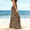 thumbnail image 7 of Mifsaly Bathing Suit Cover Up for Women Pants Leopard Print Beach Pants See-Through Sheer Mesh Trousers Lightweight Flowy Spring Summer Vacation Bikini Bottoms Matching Outfits L, 7 of 7