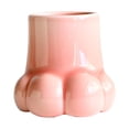 thumbnail image 1 of Florero de Cerámica con Forma de Garra de Gato, Florero de , Elegante Recipiente para Arreglos Florales Hecho a Mano para Cocina, Estudio, Of Rosa, 1 of 8
