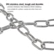 thumbnail image 3 of Cadena de acero inoxidable SUS304 para 4 unidades, 3 mm x 3 m, 3 of 5