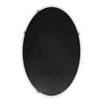 thumbnail image 5 of Kate and Laurel Hogan Oval Framed Wall Mirror, White 24x36, 5 of 9