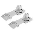 thumbnail image 2 of 2 Sets Twist Knob Keyed Hasp Lock 3in Zinc Alloy Polished Anti Theft for Cabinet Mailbox Drawer File, 2 of 5
