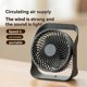 thumbnail image 2 of Desktop Can Be Wall Mounted Fan Home Portable Handheld Rechargeable Fan Four-Speed High Wind Speed F, 2 of 5