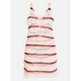 thumbnail image 5 of No Boundaries Striped Crochet Coverup Dress, Women’s XXS-XXL, 5 of 5