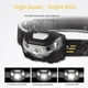 thumbnail image 2 of Linterna frontal portátil de inducción con luz LED potente para exteriores, batería de larga duración, carga USB, para pesca, 2 of 6