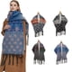 thumbnail image 5 of Bufanda cálida para mujer, chal colorido, suave y cómodo, elegante para clima frío, bufanda navideña con flecos y lunares de jacquard, bufanda larga de moda, borlas de cola de cerdo, 5 of 5