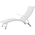 thumbnail image 1 of Alfresco Home Poolside Adjustable Patio Chaise Lounge in Loft White, 1 of 5