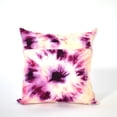thumbnail image 3 of NFC Home Bullseye Tie Dye Throw Small Pillow, 18x18 Inch, Lavendar and Pink, 3 of 3