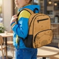 thumbnail image 3 of Jeiento Cute Capybara Toddler Backpack for 2-6 Year Old Kids, 13.5 Inch Preschool Bag for Boys & Girls, Lightweight School Backpack with Pockets, 3 of 7