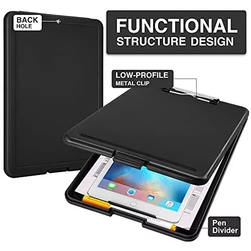 Hardware Contractor Clipboard File Clip Worksite Solid Storage Case Durable Box