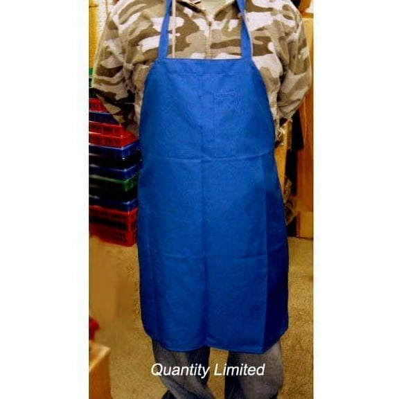 Bib Apron with Pen Pocket, Royal Blue