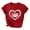 QRJ1-Valentine's Day-Red, variant on VKOYWKM Women's Valentine's Day T Shirts Love Heart Print Tees Short Sleeve Casual Crew Neck Holiday T Shirts Classic Romantic Valentine Cute Clothes