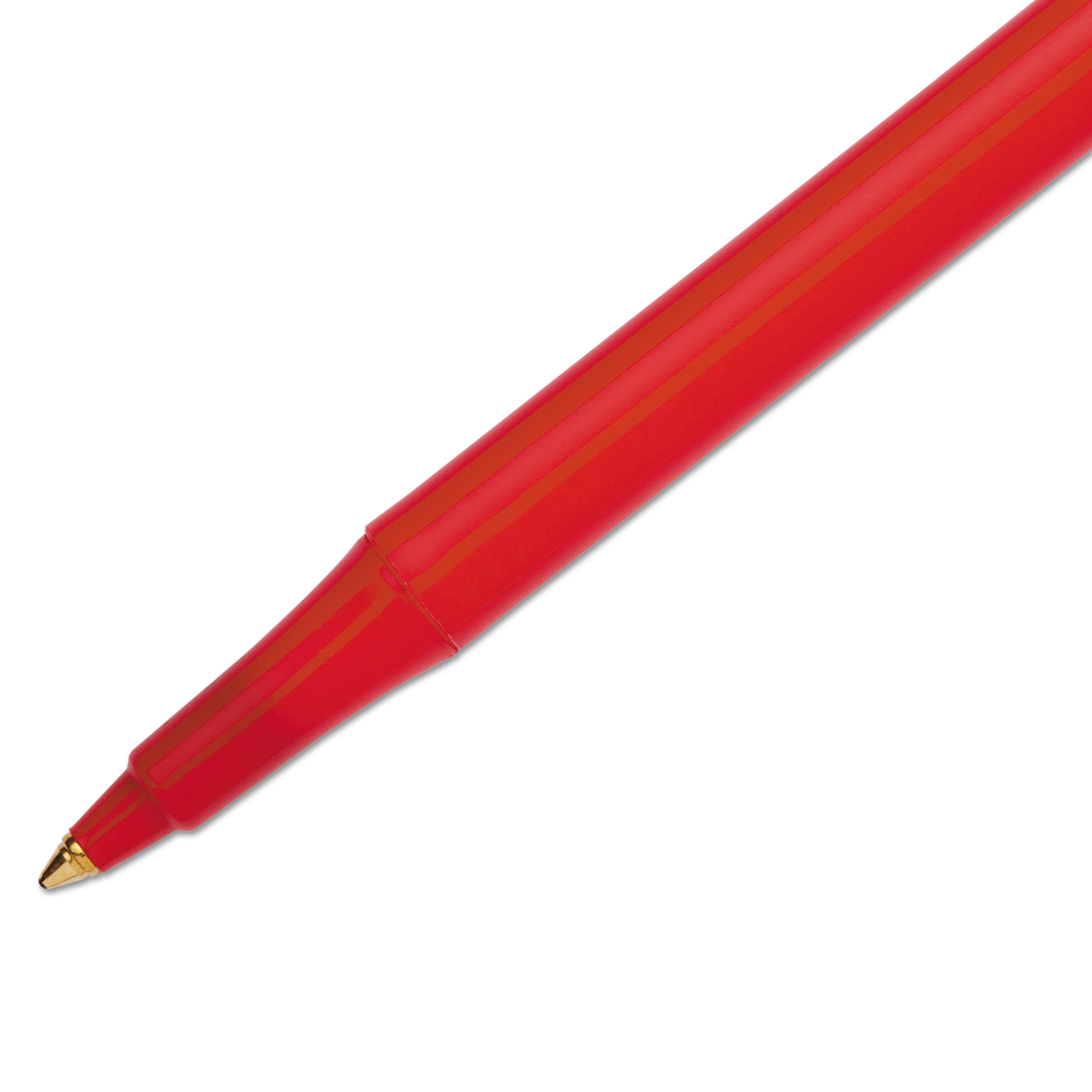 Paper Mate Write Bros Stick Ballpoint Pen, Red Ink, 0.8mm, Dozen - image 2 of 11