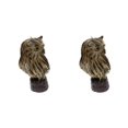 thumbnail image 1 of Ounissouiy Artificial Owl Bird Feather Realistic Taxidermy #4 Brown Home Garden Decor Tipo 1 2piezas, 1 of 6