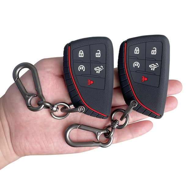 TANDRIVE Key Fob Cover for 2022 2023 Chevy Silverado 1500 GMC Sierra