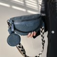thumbnail image 3 of Bolsos de pecho para mujer, bolso cruzado de PU de todo fósforo, bolso de moda con cremallera y minibolsos, 3 of 8