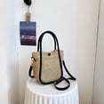 thumbnail image 7 of Crossbody Bags for Women, Straw Bags for Women, Cute Aesthetic Rattan Tote Bag for Outdoor, Boho Beach Holiday Shoulder Crossbody Bags for Daily Leisure, Beige, 7 of 7