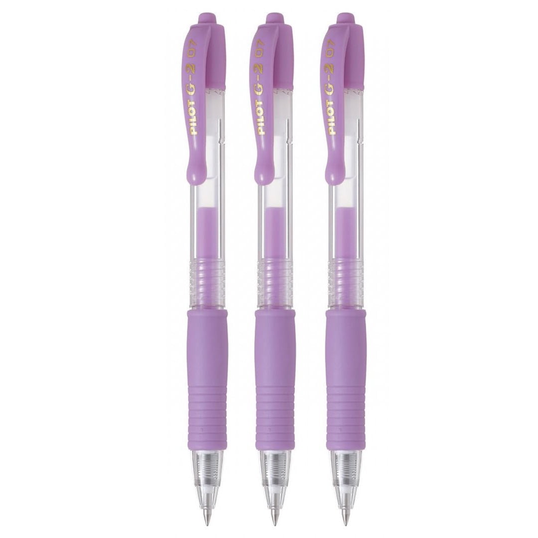 Pilot G2 Retractable Pastel Gel Ink Rollerball Pens, Fine Point 0.7mm