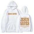 thumbnail image 6 of Christian Jesus Saves Unisex Hoodie - Inspiring Bible Verse Sweater, Faith Aesthetic Streetwear, Perfect Gift, 6 of 6