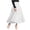 White, variant on Turilly Summer Skirts for Women High-Waist Solid Color Casual Chiffon Skirt Pleated Skirt A-Line Maxi Dress