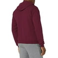 thumbnail image 2 of Hanes 7.8 oz Mens cOMFORT BLEND EcoSmart Full-Zip Fleece Hood, Maroon, Small, 2 of 2