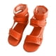 thumbnail image 1 of Sandalias De Moda 2021 Para Mujer, Sandalias De Cuña Con Hebilla En El Tobillo, Sandalias De Playa De Verano, Sandalias De Plataforma Con Punta Abierta seitruly AP007145-22, 1 of 3