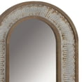 thumbnail image 4 of DecMode 26" x 59" Gold Window Inspired Wall Mirror with Arched Top, 4 of 8