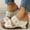White, variant on WIZUTIZ Bedroom Slippers Women Walking Soft Trendy Womens House Shoes Summer Embroidery Slides Wedge Sandals Platform Heels Slides Beach Slip on Sandals Indoor with Arch Support Slippers Gifts for Her