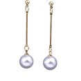thumbnail image 1 of Pendientes largos con perlas doradas para mujer, aretes con forma de gota, regalo de joyería, 2022, 1 of 5