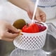 thumbnail image 4 of Contenedores 3 en 1 para frutas y verduras con colador | Organizadores herméticos para refrigerador con cesta de drenaje extraíble | Juego de 3 recipientes herméticos para frutas y verduras (tamaño, 4 of 5