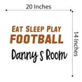 thumbnail image 4 of Boys Eat Sleep Play Football Active Sports Wall Decal Decoration Football Vinyl Art Sticker for Boys Bedroom Decor Lasts Years and Easily Removable - Size: 20 In(W) x 14 In(H), 4 of 5