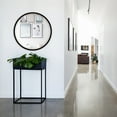 thumbnail image 3 of OVALCREST - London Framed Circle Mirror - Rubbed Black 25 1/8" x 25 1/8", 3 of 7