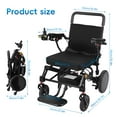 thumbnail image 6 of AurumEdge 25 Miles Long Travel Range, 400lbs Capacity Electric Wheelchairs for Adults, with 2 Lithium Batteries, Foldable Lightweight All-Road Power Wheelchair, 6 of 8