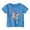 Blue, variant on Cute Tops Fashion Casual Graphic Print Round Neck Loose Fit Short Sleeve Tee for Girls Size:1-2 Years