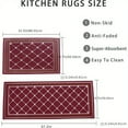 thumbnail image 7 of Kitchen Mat Cushioned Kitchen Rugs Non-Skid Waterproof Kitchen Mats and Rugs Comfort Standing Mat for Kitchen, Floor, Office, Sink, Laundry, 19.7 X 31.5”+19.7 X 47.2”, 7 of 7