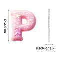 thumbnail image 3 of Pink 26 Letter Ornaments for Christmas Tree Decoration - Personalized Hanging Pendant Xmas Alphabet for DIY Craft Ornaments (P), 3 of 6