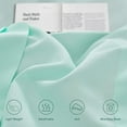 thumbnail image 4 of ZXNYH King Size Comforter Set 7 Piece Bed in a Bag, Sage Green Pleated Comforter and Sheet Set, All Season Soft Microfiber Complete Bedding Set(Green, King), 4 of 7