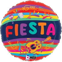 18 inch Betallic Festive Fiesta Foil Mylar Balloon - Party Supplies Decorations