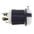 thumbnail image 2 of Hubbell HBL2611 Locking Plug, 30 amp, 125V, L5-30P, Black and White, 2 of 2