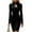 Black, variant on High Neck Cocktail Dress, Sleek Fitted Silhouette for Sophisticated Glam, Perfect Dress for Christmas Parties, NYE, and Formal Dinners. Black L