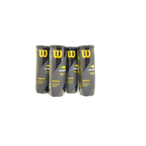 Pelotas de tenis WILSON US Open X Duty, paquetes de 4 a 3 unidades, amarillas
