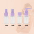 thumbnail image 2 of Unique Bargains 5 Pcs Travel Size Toiletries Bottles Containers Leakproof Squeezable Refillable Travel Bottles Set Violet, 2 of 5