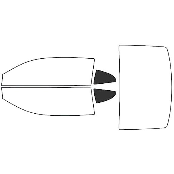 Rvinyl Window Tint Kit Compatible with Chevrolet Camaro 2016-2024 (Coupe) - Back Precut Kit - 20%