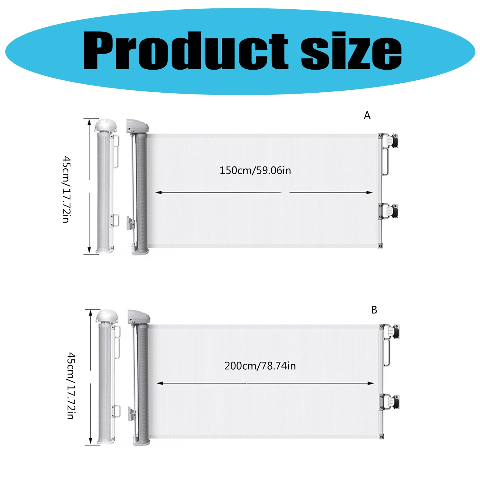Retractable Meshes Baby Gates Adjustable Baby Staircases Guard Child Safety Gates Household Dog Barrier Easy to Install